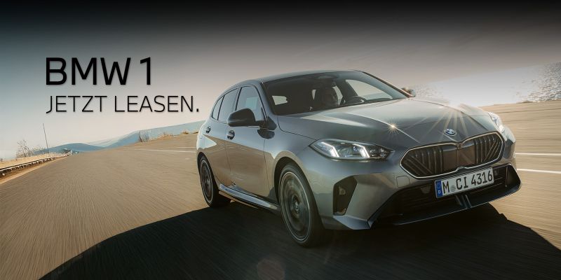 Der BMW 1er. Jetzt leasen bei BMW Autohaus Fink in Kempten, Immenstadt, Oberstdorf und Leutkirch