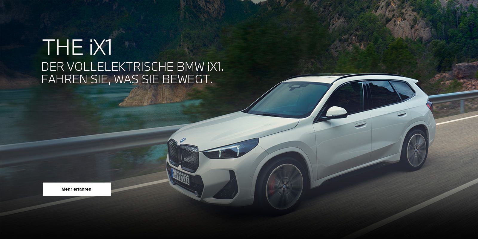 Der vollelektrische BMW ix1. Fahren Sie, was Sie bewegt. Der vollelektrische BMW ix1. Fahren Sie, was Sie bewegt.